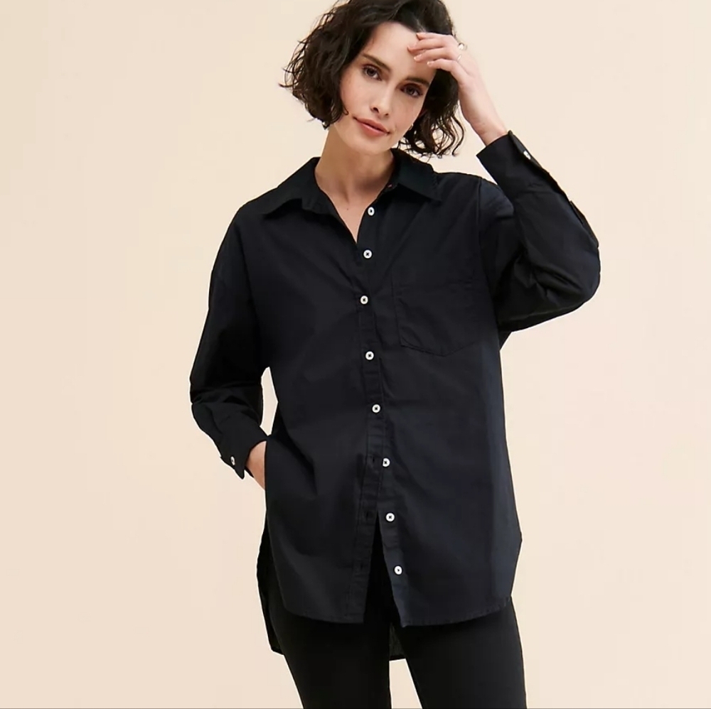 Anthropologie - Maeve The Bennet Buttondown Shirt - Small - Picture 5 of 10